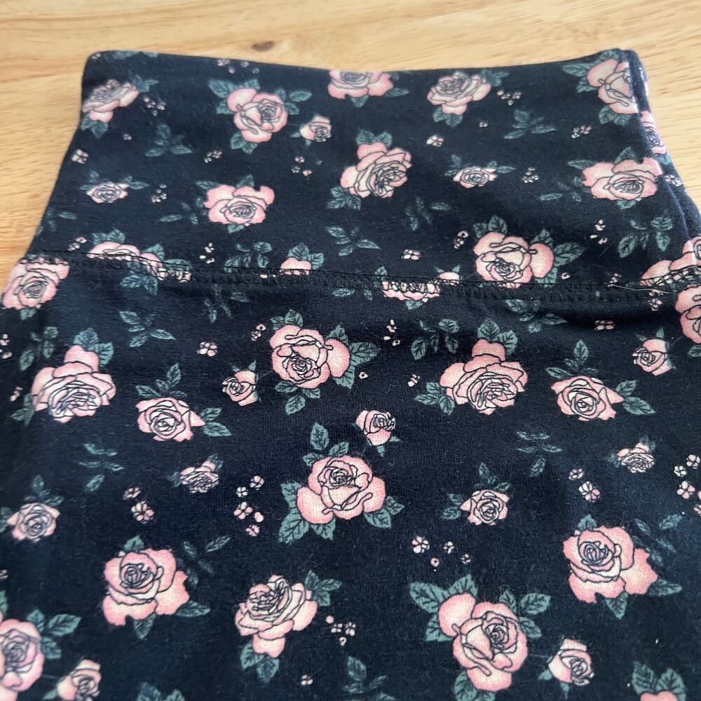 Wild Fable Women's Black Floral High-Waisted Classic Leggings - Size XL - NWT - Picture 5 of 6